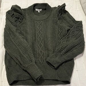 Madewell Ruffle Shoulder sweater